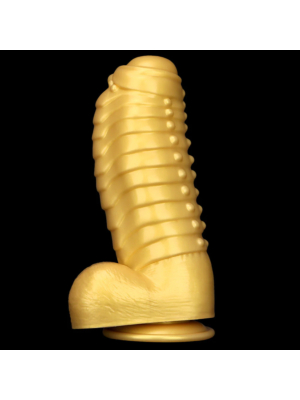 Fantasy Gold Silicone Dragon Dildo