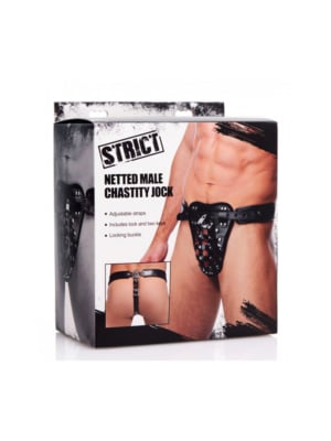 Κλουβί πέους με ζώνη Safety Net Male Chastity Belt από Xr Brands - Strict