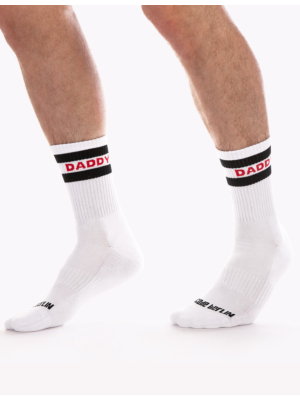 FETISH HALF SOCKS DADDY - WHITE - S/M