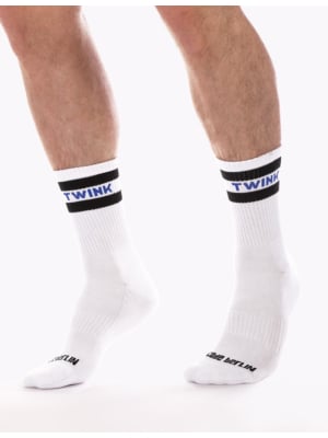 FETISH HALF SOCKS TWINK - WHITE - S/M