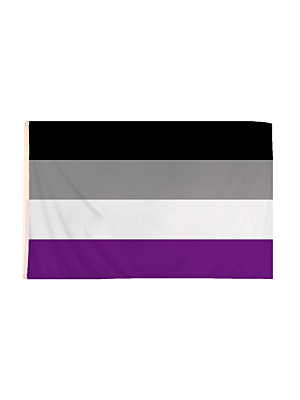 5 x 3 Feet Asexual Flag with Brass Eyelets