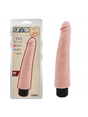 Ρεαλιστικός Δονητής Flirtation Vibrating Dildo 24 cm (Light) - Chisa