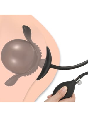 Flower Silicone Inflatable Anal Plug