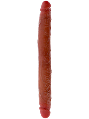 ToyJoy Get Real Foreskin Double Dong 46 cm - Caramel skin tone