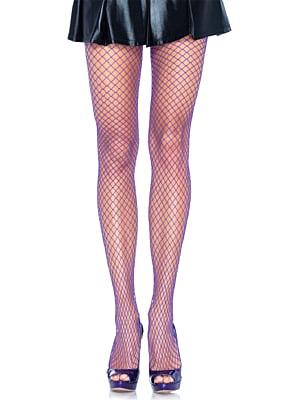 Καλτσόν μωβ Lycra Fishnet Pantyhose