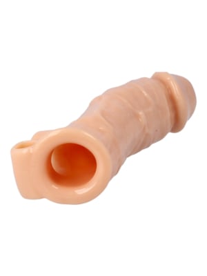 Realistic Penis Sheath S7 Flesh 21 Cm W/ Vibration