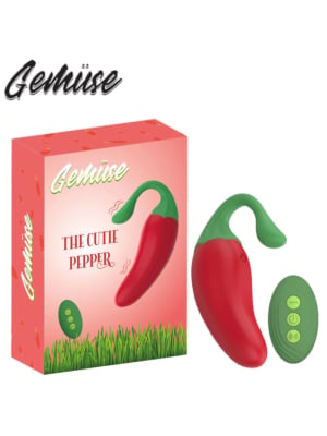Gemüse - The Cutie Red Pepper - 9 Speed Vibrating Silicone Veggie