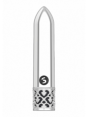 Glitz - Powerful Rechargeable Mini Vibrator - Silver