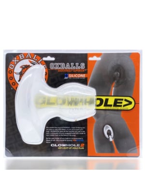 Oxballs Glowhole-2 - Buttplug + LED insert - Large