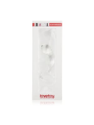 Γυάλινη Πρωκτική Σφήνα Glass Romance Curved Butt Plug - Lovetoy