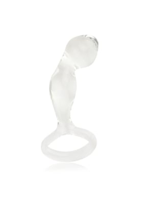 Γυάλινη Πρωκτική Σφήνα Romance Curved Butt Plug - Lovetoy - Κυρτή - Αδιάβροχη