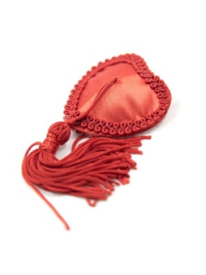 Heart Nipples Tassels RED