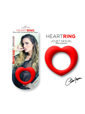 Δαχτυλίδι Πέους Σιλικόνης Heart Cock Ring (Κόκκινο) - Clara Morgane