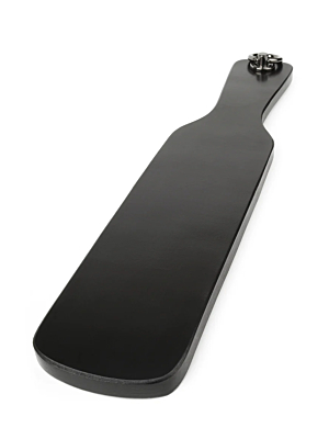 Hidden Desire Masters Real Leather Spanking Paddle - Black
