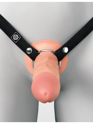 FANTASY X-TENSIONS ELITE 5 INCH SILICONE HOLLOW STRAP-ON DUAL DENSITY