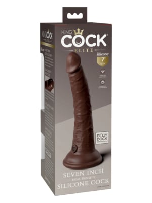 King Cock Elite 7 Inch 2Density Vibe Silicone Remote Cock