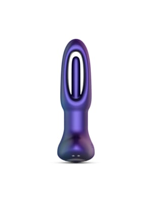 Hueman - Voyager Vibrating Butt Plug With Tapping - Purple