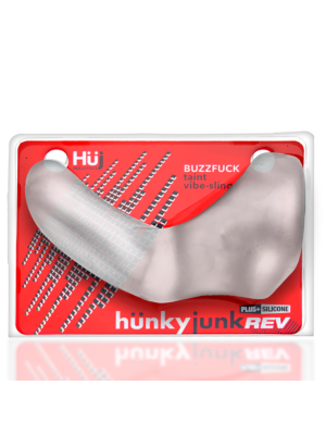 Buzzfuck - Vibrating Taint Vibe Sling - Clear Ice