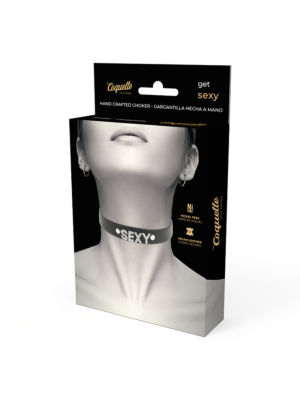 COQUETTE CHIC DESIRE HAND CRAFTED CHOKER VEGAN LEATHER - SEXY