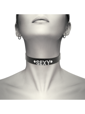 COQUETTE CHIC DESIRE HAND CRAFTED CHOKER VEGAN LEATHER - SEXY
