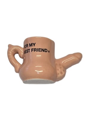 Diablo Picante – Ceramic mug magnet with raised penis “for my best friend”