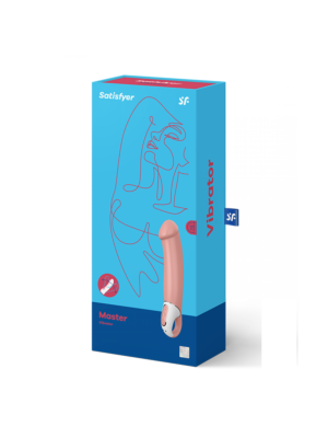 Δονητής με Ρεαλιστική όψη Satisfyer Vibes Master, μπέζ