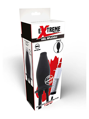 Hidden Desire Extreme Inflatable Lubricating Plug - Black