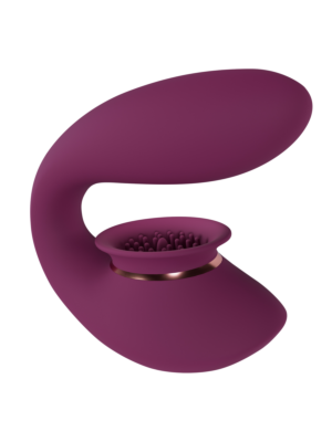 Twitch 3 - Rechargeable Vibrator and Suction - Purple