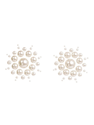 Leg Avenue Isla nipple jewel stickers - White os