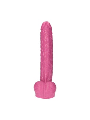Μεγάλο Ομοίωμα Πέους Italian Cock με Όρχεις 40 cm (Ροζ) - Toyz4lovers - Φλέβες - Αδιάβροχο