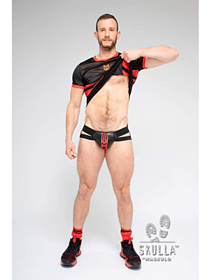 Skulla. Jockstrap Red-XS