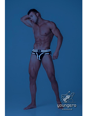 Youngero Generation Y. Men's Fetish Jockstraps White-M