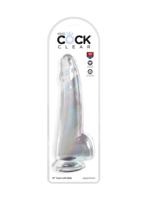 King Cock Clear 10" with Balls