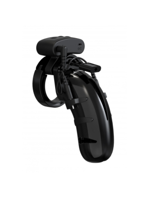 Model 22 - Chastity - 4.5" - Cock Cage with Electro - Black