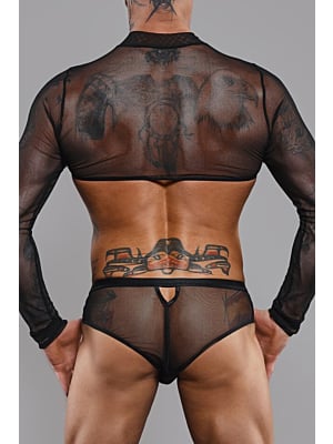 Regnes Fetish Crop top -  long sleeves