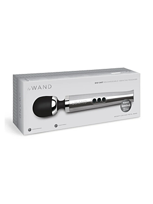 Le Wand Die Cast Rechargeable Vibrating Massager - Silver