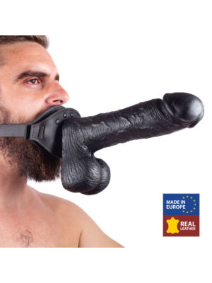 Leather Mouth Gag with Vac-U-Lock - Δερμάτινο Φίμωτρο