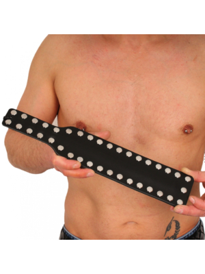 Leather Paddle - 37 metal rivets - 38cm X 7.50cm