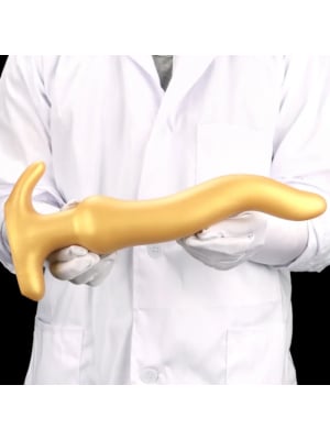 Liquid Gold Silicone Soft Extra Long Deep AnalPlug 