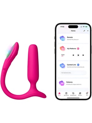 Lovence Lush Anal - Remote Controlled Small Anal Vibrator - Pink