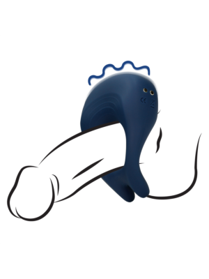 Pointed Vibrating Cock Ring - Baltic Blue