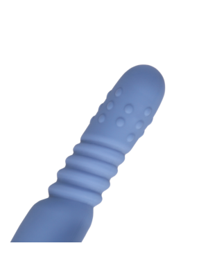 Warming Rotating Beads and Thrusting Rabbit Vibrator - Blue Nova