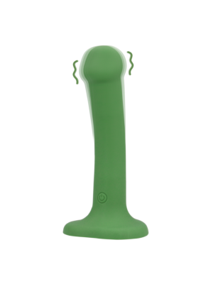 Non-Phallic Vibrating Dildo - Small - Forest Green