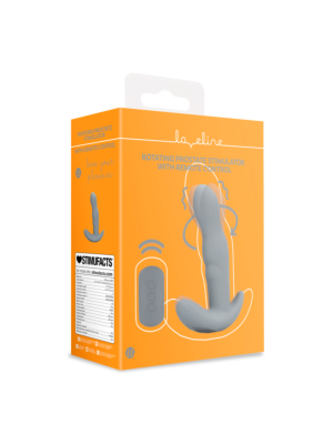 Rotating Prostate Stimulator with Remote Control - Gotham Grey