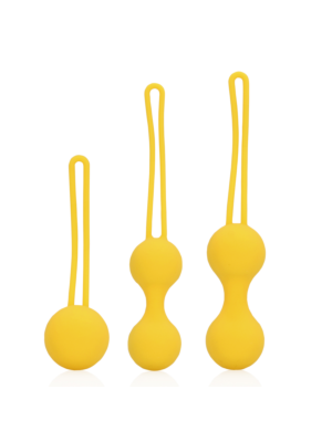 Kegel Ball Exercise Set - Lemonade Yellow