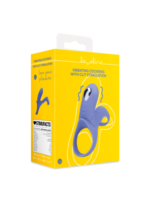 Vibrating Cockring with Clit Stimulation - Tamiya Blue