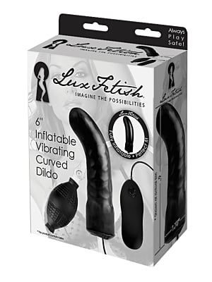 LUX FETISH 6' Inflatbale Vibrating Curved Dildo