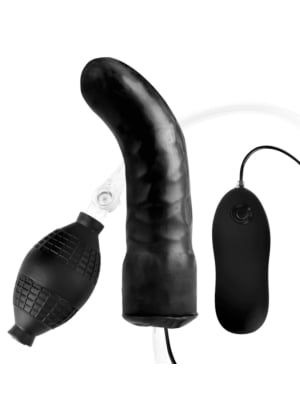 LUX FETISH 6' Inflatbale Vibrating Curved Dildo
