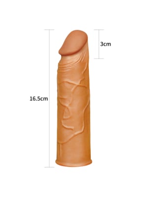 Ρεαλιστική Προέκταση Πέους Pleasure X-Tender Penis Sleeve 19.5 cm - Lovetoy
