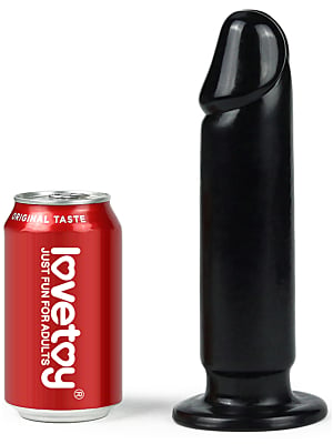 Lovetoy King-Sized Anal Dildo - Μαύρη Λεία Πρωκτική Σφήνα - Κλασικό Butt Plug
